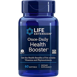 Life Extension, Once-daily Health Booster (multivitamina), 60 cápsulas blandas, Probadas en Laboratorio, Sin Gluten, Sin Soja, No GMO características