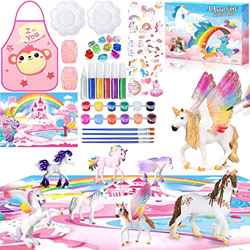 VIPNAJI Unicornios Manualidades Kit Niños Juguetes,Unicornios Kit para Pintar Unicornio Juguete Manualidades Creativo Juguete,Cumpleaños Navidad Unico precio