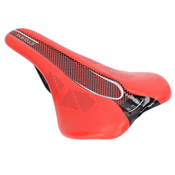 Uxsiya Sillín de Bicicleta de Montaña, Diseño Ergonómico Hueco Cómodo Asiento de Bicicleta de Montaña Suave para Bicicletas de Carretera(Rojo) precio