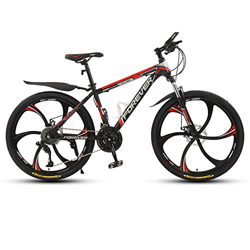 Bicicletas de montaña para Hombres, Bicicleta de montaña rígida de Acero con Alto Contenido de Carbono, Bicicleta de montaña con Asiento Ajustable de  características