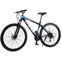 Bicicleta de montaña,Bicicleta MTB - Hombres de 29 Pulgadas,Bicicleta de montaña rígida de aleación,Bicicleta de montaña con Asiento Ajustable de susp en oferta