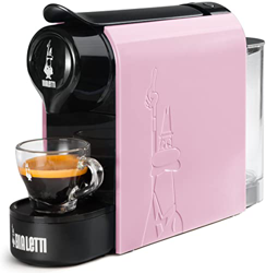 Bialetti Gioia, Cafetera expreso para cápsulas de aluminio, supercompacta, depósito 500 ml, rosa pastel características