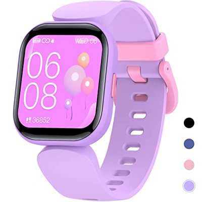 Reloj Inteligente Niños, Smartwatch Niñas 1.4" Impermeable IP68 con 19 Modos Deportivos, Pulsera Actividad Inteligente con Pulsómetro, Contador de Cal