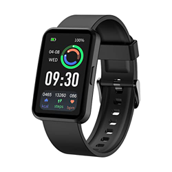 IOWODO R5 Smartwatch,Reloj Inteligente Hombre Mujer con Oxímetro(SpO2),1.57'' Pantalla con Mensajes Notificación,Pulsómetro,Podómetro,Sueño,Pulsera de características