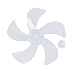 iiniim Aspas de Ventilador de 5/3 Hojas Plásticas Palas de Ventilador Plástico Accesorios de Ventilador de Pie Mesa Color Blanco/Transparentes/Azul/Ne precio