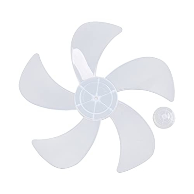 iiniim Aspas de Ventilador de 5/3 Hojas Plásticas Palas de Ventilador Plástico Accesorios de Ventilador de Pie Mesa Color Blanco/Transparentes/Azul/Ne