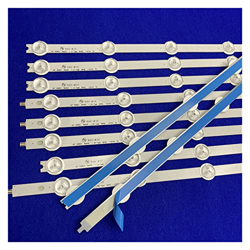 YAKESTYLE Piezas reemplazables- 8 Conjuntos = 80 pc Trineo Flight Strip Compatible con LG 42 Pulgadas ROW2.1 TV 42LN5400 42LN542V 42LN575S 42LA615 691 en oferta