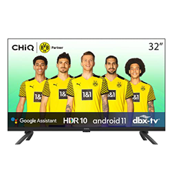 CHiQ L32G7LX, Smart TV 32 Pulgadas (80cm),2022 Televisor con Android 11, Frameless TV, Netflix, Prime Video, Youtube, HDR10, 2.4/5G Wi-Fi, Bluetooth5. características