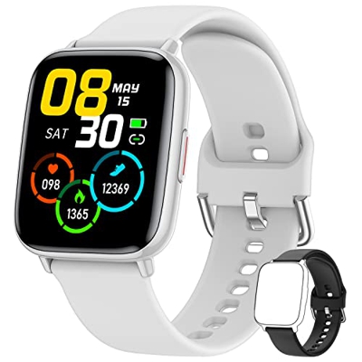 Smartwatch Reloj Inteligente Hombre Mujer: 1.69'' Reloj Deportivo con Pulsómetro Monitor de Sueño 24 Modos Deporte Pulsera Actividad Inteligente Imper