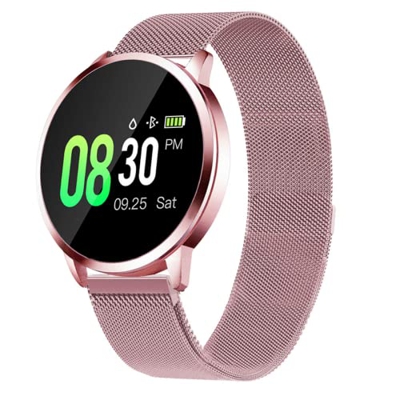 Reloj inteligente para mujeres con función de notificación inteligente para el ciclo menstrual, frecuencia cardíaca, oxígeno en sangre, sueño, monitor