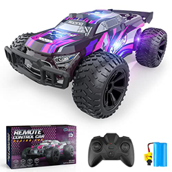 Coche Teledirigido Todoterreno, Coches Juguetes Alta Velocidad RC Coche Radiocontrol de Batería Recargable con Luces Fantastico Regalo Navidad Cumplea características