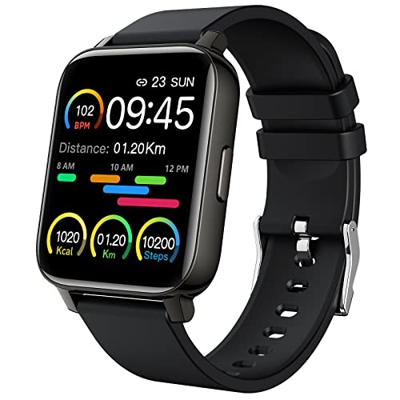 Srichpk Smartwatch, 1.69” Reloj Inteligente Hombre Mujer, Bateria Larga Duracion Smartwatch Hombre con Pulsómetro Monitor de Sueño Monitores Actividad