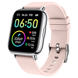 Smartwatch, 1.69" Reloj Inteligente Mujer Impermeable IP68 Pulsera Actividad 24 Modos Deporte con Pulsómetro Monitor de Sueño Monitores Actividad Cron características