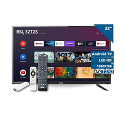 Smart TV 32 Pulgadas BSL-32T2SATV 1366X768 | DVBT2 | DVB-S2 | HDMI x3| Stick ATV Incluido | Control Voz | Chromecast. precio