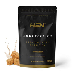 Whey Protein Isolate + Concentrate de HSN Evoexcel 2.0 | Sabor Turrón 500 g = 17 Tomas por Envase | Batido Proteínas Suero de Leche con DigeZyme® Lact en oferta