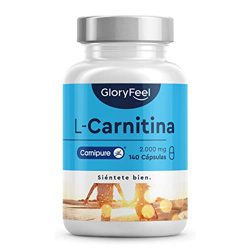 L-Carnitina 2000mg – Premium Carnipure® de Lonza – 140 cápsulas veganas – 2.000 mg de L-carnitina pura al día – Probado en laboratorio, altas dosis, s precio