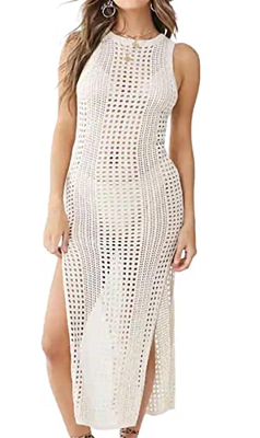 Vestido Playa Vestidos Tejidos Crochet Kaftan Mujer Vestidos Boho Chic Pareos Playa Mujer Sexy Vestidos Verano Mujer Bikini Cover up