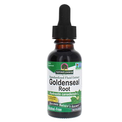 Nature's Answer, Goldenseal, 1000mg, 30ml, Probado en Laboratorio, Sin Gluten, Sin Soja, Vegetariano