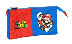 Safta- Portatodo Triple Super Mario 22X12X3Cm, Multicolor (812108744) características