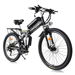 Hyuhome Bicicleta eléctrica plegable para adultos, bicicletas eléctricas plegables para hombres MTB Dirtbike, bicicleta de ciudad eléctrica plegable d precio