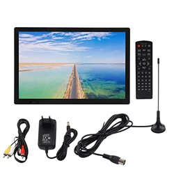 Emoshayoga Televisor Digital de Mano, televisor portátil de 15,4 Pulgadas, Monitor de TV LED con batería Recargable integrada y sintonizador Digital,  en oferta