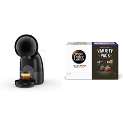 Krups Piccolo XS KP1A3B - Cafetera cápsulas, Negro y Gris + Nescafé Dolce Gusto - 3 Pack de Espresso Intenso y 3 Pack de Café con Leche características