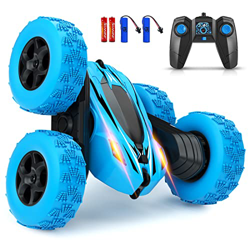 Coche Teledirigido 4x4 Stunt Coche RC Acrobacia Rotación Volteo 360°, Juguete Niño 3 4 5 6 7 8 9 Años Niña Coche Radiocontrol 2.4GHz Todoterreno Inclu en oferta