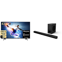 Hisense 43A6EG (43 Pulgadas) 2022 Series - Smart TV 4K UHD con Dolby Vision HDR, DTS Virtual X, Freeview Play, Alexa Built-in, Bluetooth (Nuevo 2022), precio