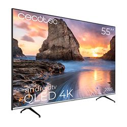 Cecotec Smart TV de 55" TV Cecotec V1 Series VQU10055. Televisores QLED, Resolución 4K UHD, Sistema Operativo Android TV, Diseño Frameless, MEMC, Dolb en oferta