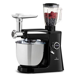 Klarstein Robot de Cocina, Batidora Vaso Multifuncional 2000W Con Picadora de Carne, Batidoras y Procesadores 3 en 1 para la Cocina, Electrodomésticos en oferta