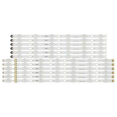 Piezas de Repuesto de TV- 12 Piezas DIRIGIÓ Flight Strip Compatible con Samsung UE50JU6400U UE50JU6500 UE50JU6400 UN50JU6500 V5DU-500DCA-R1 500DCB BN9