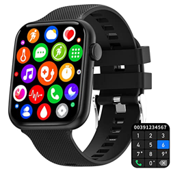 Smartwatch Reloj Inteligente 1.85'' con Llamada Bluetooth Impermeable Pulsera Actividad Monitor de Sueño Podómetro Asistente de Voz, interfaces Person en oferta