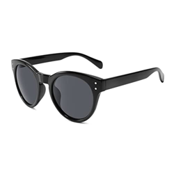 Gafas de sol de moda para hombres y mujeres que conducen protección UV400 Diseño elegante (marco negro oscuro/gris) precio