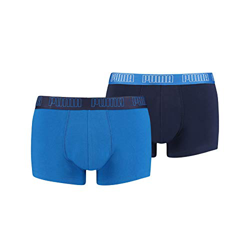 PUMA Basic Pack de 2 Calzoncillos, Azul (True Blue), M Hombre en oferta