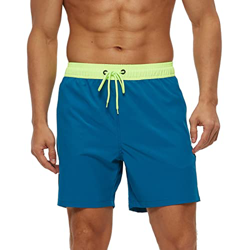 Bañadores Hombre Shorts de Secado Rápido con Forro de Malla Verano Vacaciones Bañador Hombre Corto para Natación Playa y Surf en oferta