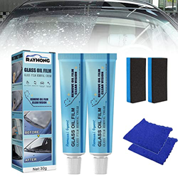 Gofinoday Car Glass Oil Film Cleaner,Car Glass Oil Film Remover,Glass Oil Film Remover,Glass Film Removal Cream (2 Set) precio