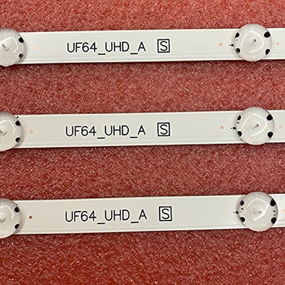 Piezas de Repuesto de TV- 3pcs/Set DIRIGIÓ Flight Strip Compatible con LG 43UF6407 43LH604V 43UH610V 43UH603V 43UH610A 43UH6030 43LH5700 43LH60_FHD_A 