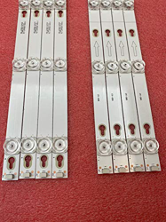 Piezas de Repuesto de TV- 8pcs DIRIGIÓ Flight Strip Compatible con TCL 49S405 49S403 U49P6066 U49P6046 Thomson 49US6016 49UT6006 Tot_49_D2900 precio