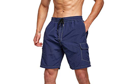 Tansozer Bañador Hombre Corto Bañadores Hombre Surferos Secado Rápido Pantalones Cortos Hombre Verano Shorts de Baño con Forro de Malla Azul Oscuro 2X precio