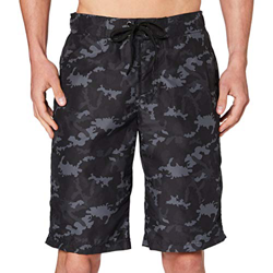 Urban Classics Badehose Board Bermuda Shorts Baador para Hombre, Black Camo, S en oferta