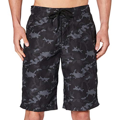 Urban Classics Badehose Board Bermuda Shorts Baador para Hombre, Black Camo, S