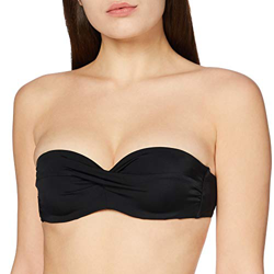 Iris & Lilly Parte de Arriba de Bikini Bandeau Mujer, Negro, M precio