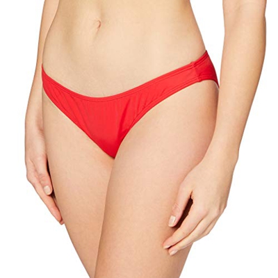 Iris & Lilly Braga de Bikini por la Cadera Mujer, Rojo, 36