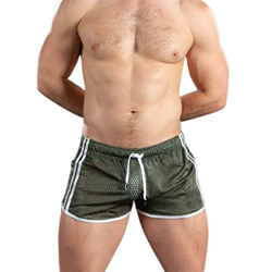 Cicilin - Pantalones cortos de baño para hombre, transparentes, sin forro verde M precio