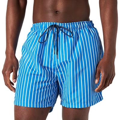 Skiny Every Summer In Swimwear Baador para Hombre, Rayas Azules Brillantes, XL