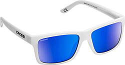 Cressi Bahia Sunglasses Gafas De Sol Deportivo, Unisex adulto, Blanco/Azul Lentes espejados características