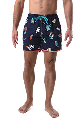 Mermaid Bañadores Hombre Shorts, Pantalones Cortos de Playa de Verano, Shorts de Baño de Secado Rápido para Natación Vacaciones y Surf, Talla M-3XL