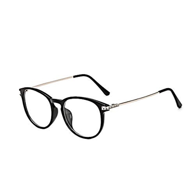 BOZEVON Gafas Falsas para Mujeres Hombres - Gafas de Sol Sin Receta Clásicas Ultraligeras Montura Gafas Vintage Lentes Transparentes para Mujeres y Ho