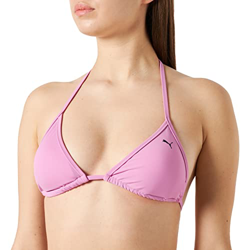 PUMA Triangle Top Parte Superior de Bikini, Rosa, M para Mujer precio