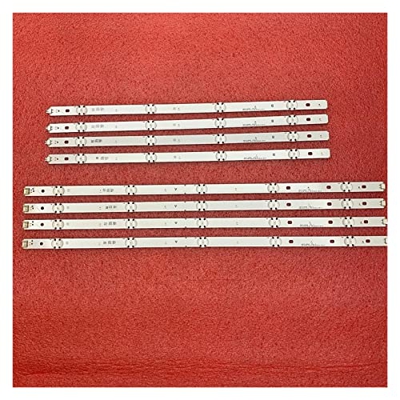 Piezas de Repuesto de TV- Kit 8pcs DIRIGIÓ Flight Strip Compatible con LG 49UH610A 49UH6100 49LF5100 49UH6030 49UF640V 49UF6407 49UF640 49LF510V LGE_W